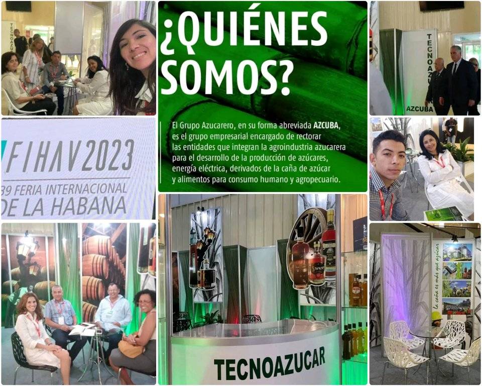 AZCUBA y sus empresas en FIHAV 2023.